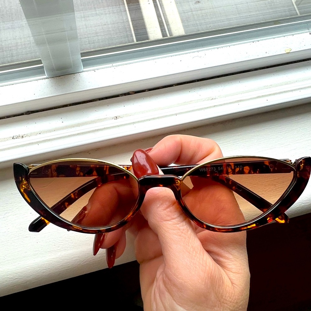 Very unique half cat eye sunglasses